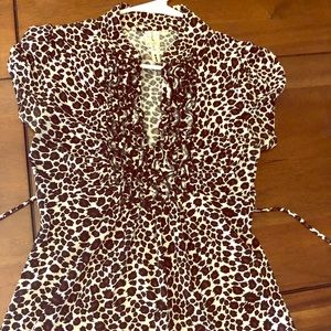 Animal print dress top